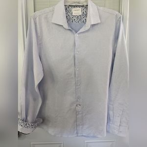 DENIM AND FLOWER MEN'S SHIRT